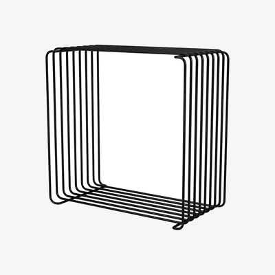 Nordic Nest Montana Panton Wire Single shelf 348x348x188 cm Black