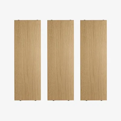 Nordic Nest String String shelf Oak 58x20 cm 3-pack