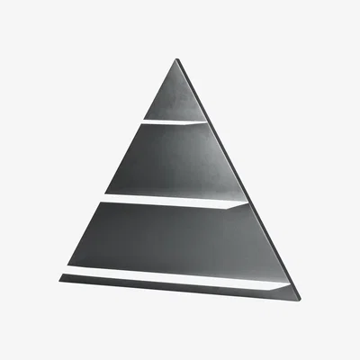 Nordic Nest Design letters shelf triangle black