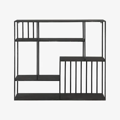 Olivia's Light & Living Yvona Wall Shelving Black