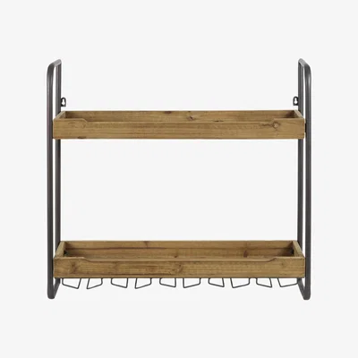 Olivia's Light & Living Sucrre Wall Shelving Brown