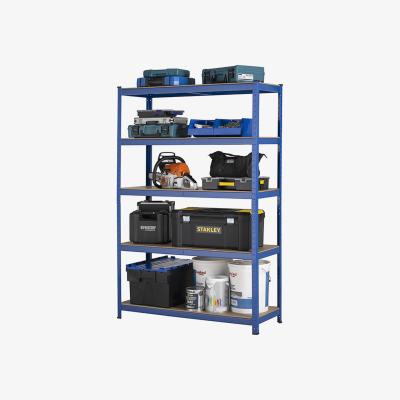 The Range Garage Shelving Units Racking 5 Levels 1800mm H x 1200mm W x 600mm D - Blue