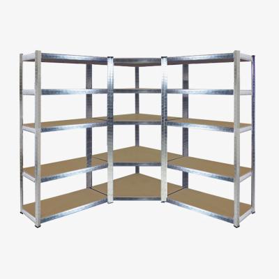 The Range Heavy Duty Galvanised Corner Shelving Unit Kit - Galvanised