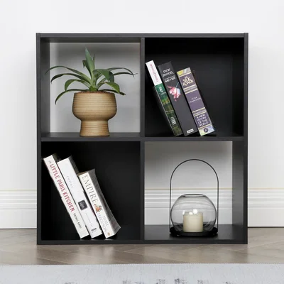 The Range Jane 2x2 Cube Storage Box Bookshelf - Black