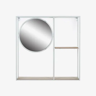 The Range Nova Mirror White Shelf Unit