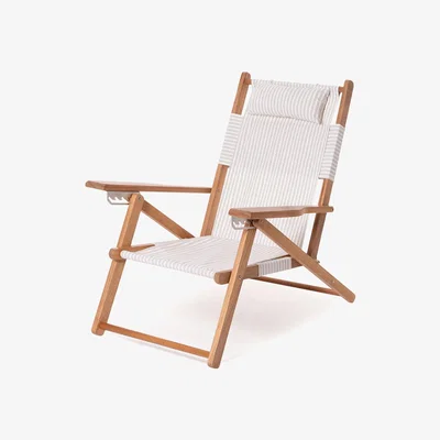 Amara Business & Pleasure Co - The Tommy Chair - Laurens Sage Stripe
