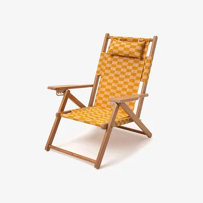 Amara Business & Pleasure Co - The Tommy Chair - Gold Checker