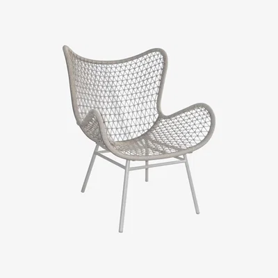 Barker and Stonehouse Cayman Garden Wing Chair, Neutral | Barker & Stonehouse