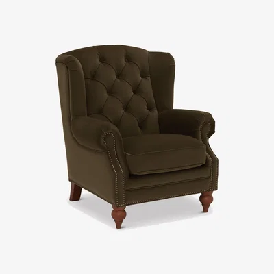 Barker and Stonehouse Ullswater Wing Chair, Green | Barker & Stonehouse