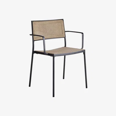 Barker and Stonehouse Cane-line Less Stackable Armchair, French Weave, Natural
