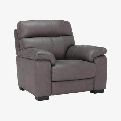 Barker and Stonehouse Clark Chair, Grey Leather | Barker & Stonehouse