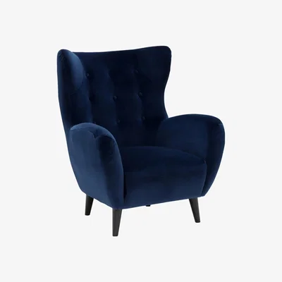 Barker and Stonehouse Delon Chair, Navy Fabric | Barker & Stonehouse