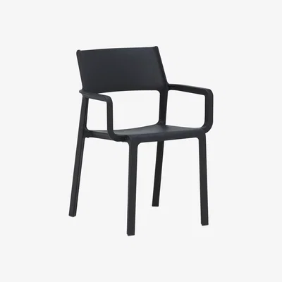 Barker and Stonehouse Calisto Garden Dining Chair, Black | Barker & Stonehouse