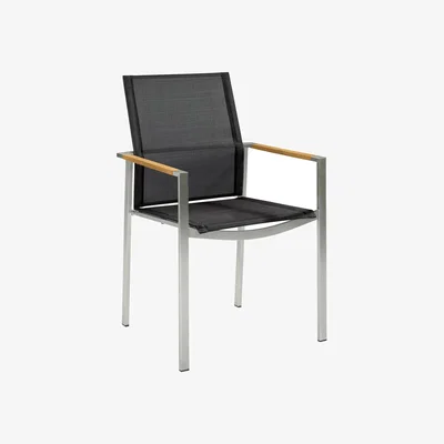 Barker and Stonehouse Barlow Tyrie Mercury Dining Armchair, Black | Barker & Stonehouse