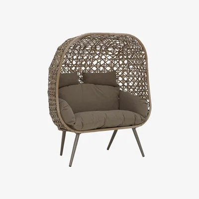 Barker and Stonehouse Riviera Double Standing Egg Chair, Taupe | Barker & Stonehouse