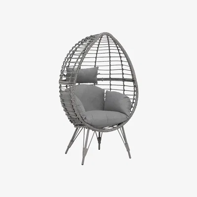 Barker and Stonehouse Bergamo Standing Egg Chair, Grey | Barker & Stonehouse