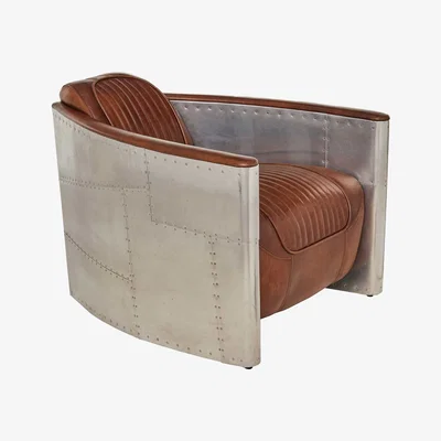 Barker and Stonehouse Aviator Tomcat Chair, Brown | Barker & Stonehouse