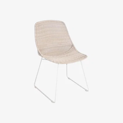 Barker and Stonehouse Pori Garden Linen Side Chair, Neutral | Barker & Stonehouse