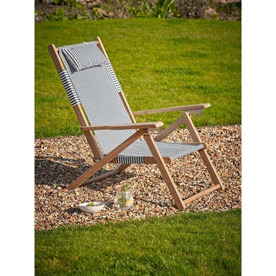 Cox and Cox Beach Chair - Blue Stripe