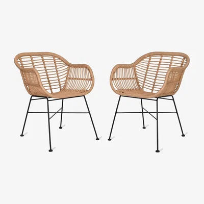 Cuckooland Garden Trading Set of 2 Hampstead Chairs in Bamboo
