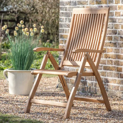 Dunelm Melody Reclining Armchair Natural