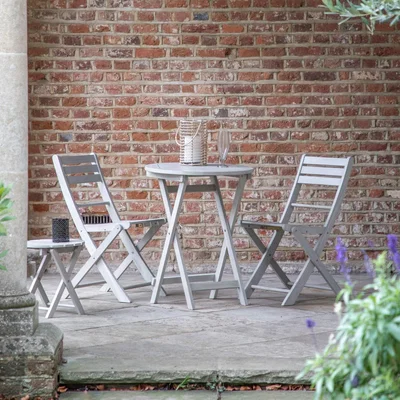 Dunelm Roanne Set of 2 Folding Chairs Brown