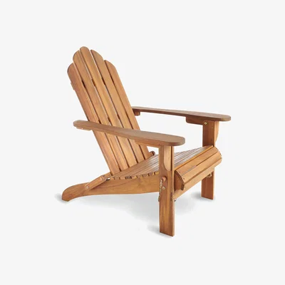 Dunelm Vermont Fold Adirondack Arm Chair Natural