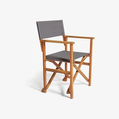 Habitat Habitat Wooden Director Chair - Charcoal