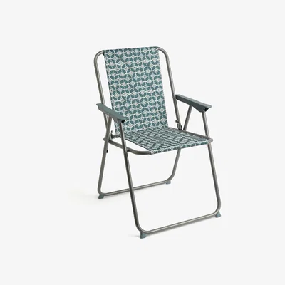 Habitat Habitat Metal Folding Garden Chair - Blue & White
