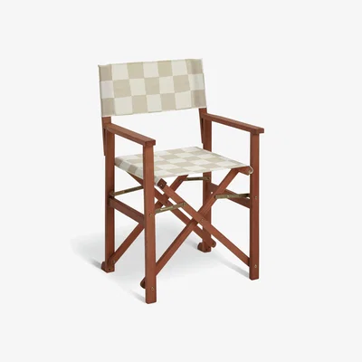 Habitat Habitat Folding Wooden Director Chair - Cream