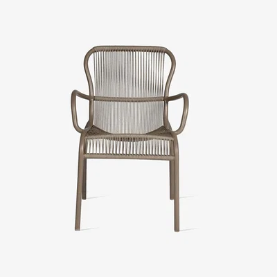 Heal's Vincent Sheppard Loop Outdoor Dining Chair Rope Taupe