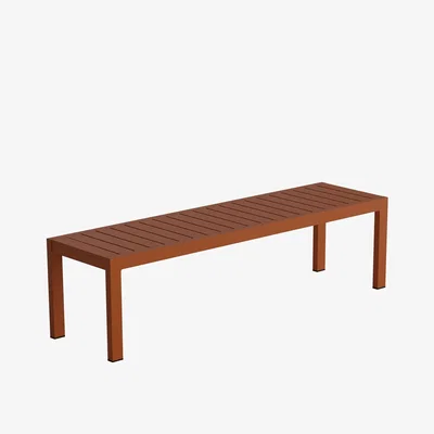 Heal's Case Eos Garden Bench Rust - Heal's UK Outdoor Furniture