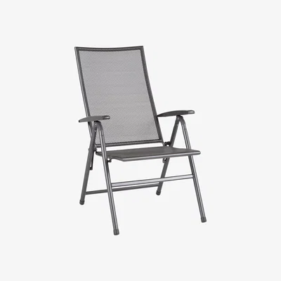 John Lewis John Lewis & Partners Henley by KETTLER Reclining Garden Chair, Set of 2, Iron Grey