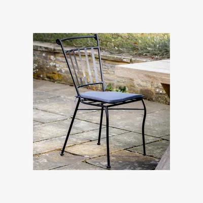 John Lewis Gallery Direct Ripetta Metal Garden Dining Chair, Black