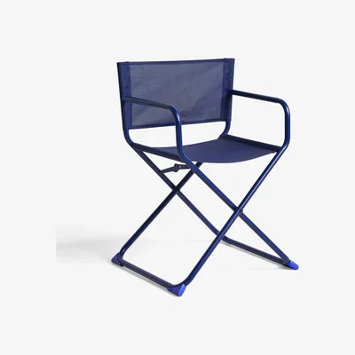 John Lewis John Lewis ANYDAY Brights Metal Garden Director's Chair, Set of 2, Estate Blue
