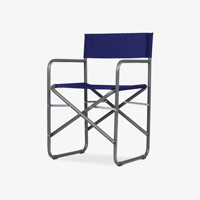 John Lewis Fiam Regista Steel Frame Garden Director Chair, Dark Blue