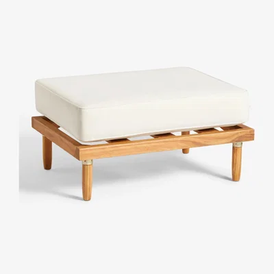 John Lewis John Lewis + Swoon Franklin Garden Chaise/Footstool, FSC-Certified (Acacia Wood)