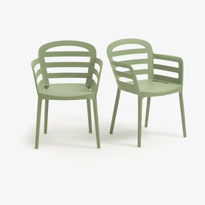 La Redoute Set of 2 Boston Stackable Garden Armchairs
