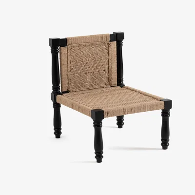 La Redoute Adas Garden Armchair in Mango Wood and Rope