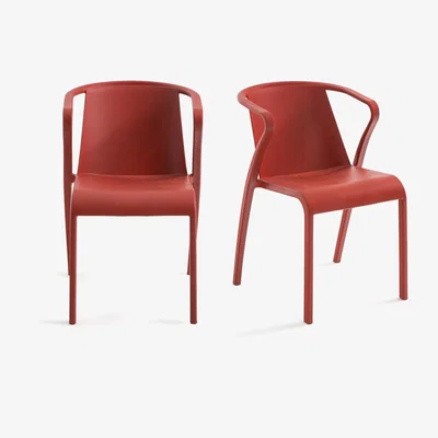 La Redoute Set of 2 Predsida Polypropylene Stackable Armchairs