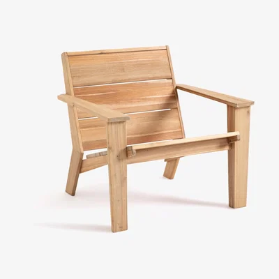 La Redoute Réphir Oiled Acacia Adirondack-style Armchair