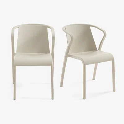 La Redoute Set of 2 Predsida Polypropylene Stackable Armchairs
