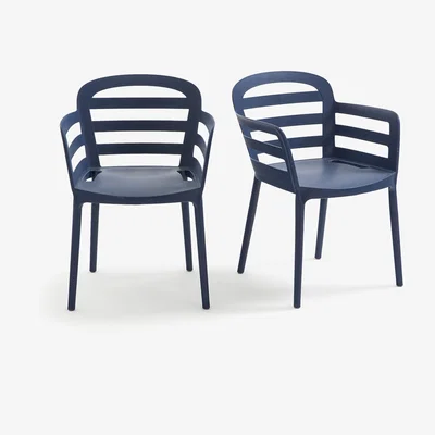 La Redoute Set of 2 Boston Stackable Garden Armchairs