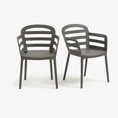 La Redoute Set of 2 Boston Stackable Garden Armchairs