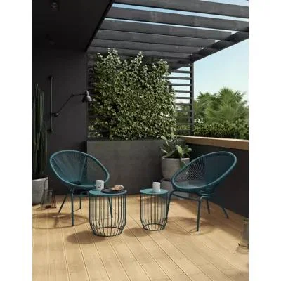Marks & Spencer M&S Loft Set of 2 Lois Garden Armchairs - Teal, Teal