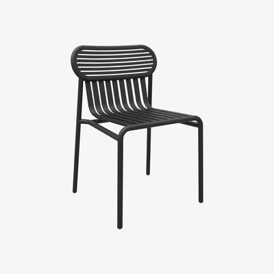 Made in Design Week-end Chair - Aluminium by Petite Friture Black