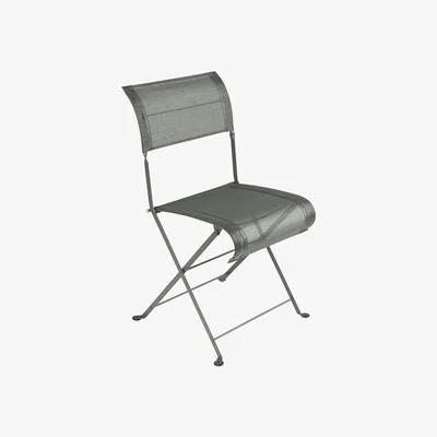 Made in Design Dune Folding chair - / Cloth by Fermob Green/Grey