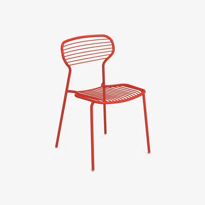 Made in Design Apero Stacking chair - / Steel by Emu Red