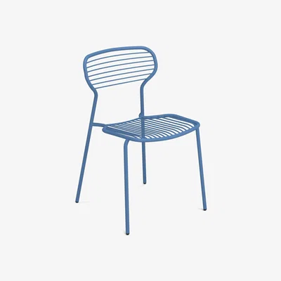 Made in Design Apero Stacking chair - / Steel by Emu Blue
