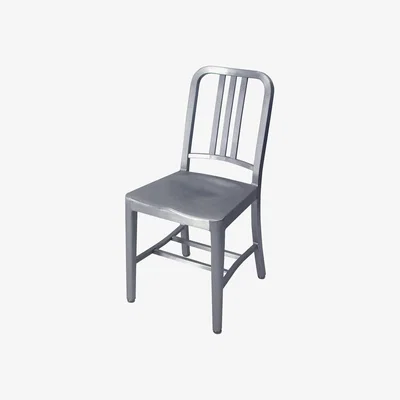 Made in Design Navy Outdoor Chair - Aluminium by Emeco Metal